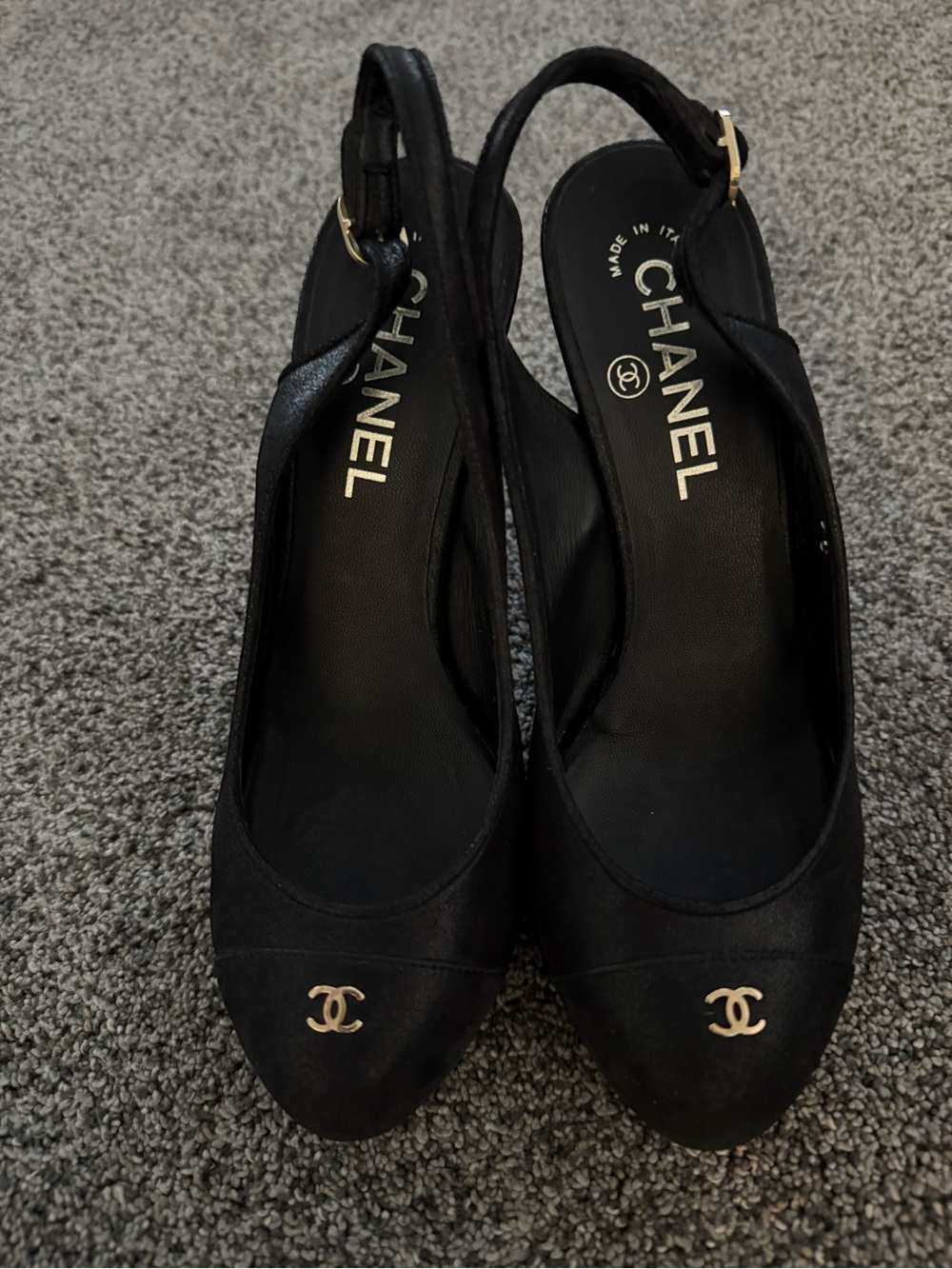 CHANEL Black Slingback High Heel Pumps - Picture 4 of 11